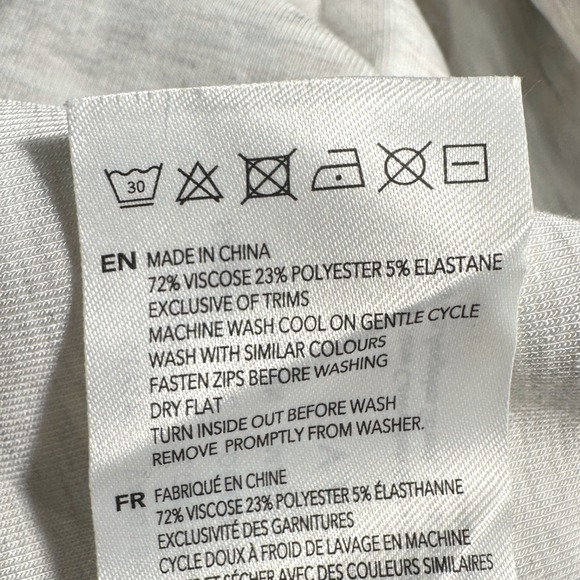 VARLEY Loretta Half Zip Sleeveless Vest Top DoubleSoft Light Heather Grey Medium - Picture 8 of 10